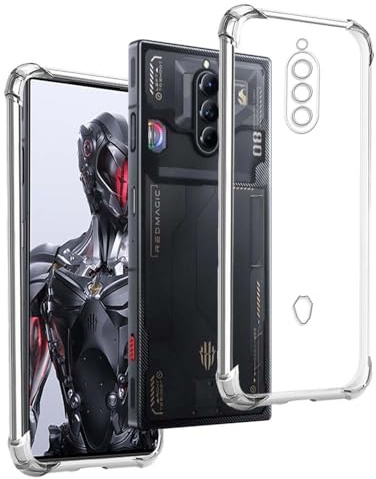 Transparent Silikonhülle TPU Anti-Shock für ZTE Nubia RED Magic 8 PRO - ZTE Nubia RED Magic 8 PRO+, Handyhülle Premium Kratzfest TPU Durchsichtige Schutzhülle Anti-Schock