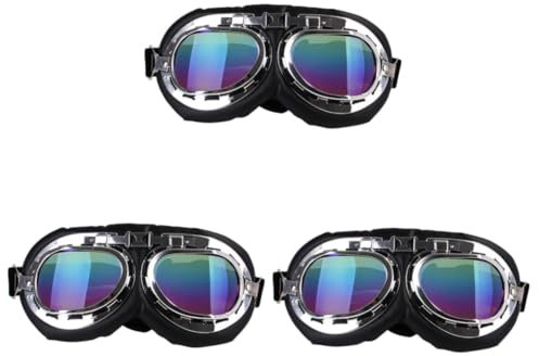 Housoutil 3stücke Pet Sonnenbrille Für Hunde Übergroße Uv-schutzbrille Für Haustiere Farbenfrohe Leichte Und Strapazierfähige Hundebrille Für Partys Und Fotosessions Für Kleine Und