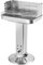 Holzkohlegrill edelstahl,Säulengrill,BBQ-Grill für Camping, Strand, Garten, Party,mit 5-fach höhenverstellbarem Grillrost,Aufbewahrungskorb, Aschekasten und Lüftungsregler, 57 * 38 * 89.5cm