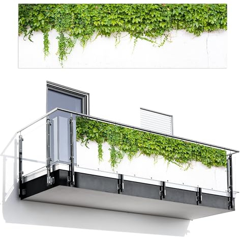MuchoWow© Balkon Sichtschutz Einseitig Groß Terrassen Gartenzaun
