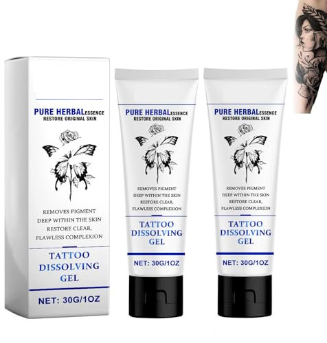 Tattoo Entferner Creme, Tattoo Dissolving Gel, Tattoo Removal Cream, Tattoo-Waschgel für Reinigung Tätowierter Haut, Tätowierungen Verblassende Creme Anti-Tattoo-Druckcreme