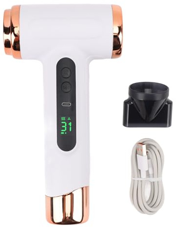 Schnurloser Haartrockner, Tragbarer Reise-Haartrockner, Wiederaufladbarer USB-Haartrockner mit 15.000 MAh und Feuchtigkeitsspendenden Ionen mit Mehreren Modi, 200-W-Haartrockner