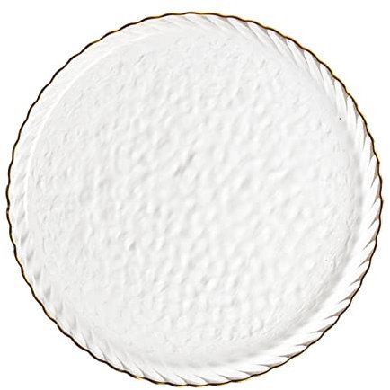 Ciieeo Glass Plate Elegant Dessert Tray Western Food Plate Simple Tableware Large Steak Serving Dish Price