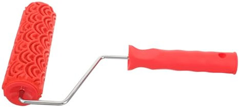 HOMSFOU Strukturierte Farbrolle 7 Zoll Gummi Prägend Musterrolle Für Wanddekoration Flexible Farbenwalze Verschleißfest Selbstgemacht Wandgestaltung