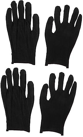 OSALADI Baumwollhandschuhe Arbeitsschutzhandschuhe Dicke Baumwoll Handschutzhandschuhe Größe l Schwarz Vielseitiger Schutz Für Garten Und Handwerk