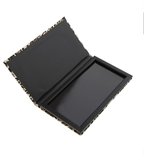 Leere magnetische Palette mit Leopardenmuster für Lidschatten, Puder, Make-up-Tablett