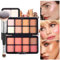 Joyeee Fard Illuminante Contouring Viso, 16colori Multiuse Blush Hignlighter Blush in Polvere Make Up Palette per Guancia Occhi Labbra Lunga Durata Penna Trucco per Ragazze Donne Makeup Regalo Set