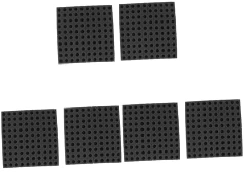 POPETPOP 6blätter Hydroponische Anzucht-schwämme Für Soilless Gemüseanbau Quadratische Anzucht Und Lagertrays Schwarz Für Sprossen Von Sojabohnen Mungobohnen Erdnüssen Und Mehr