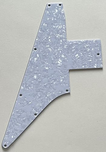 Pickguard passend für Gibson 76 Explorer Re-Issue Blank Style Gitarre (4-lagig White Pearl)