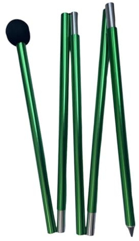 Lljsszr Tarp Pole, Tent Pole Aluminum Alloy,Tent Rod Canopy Rod for Beach Hiking Awning,Outdoor Camping, Green