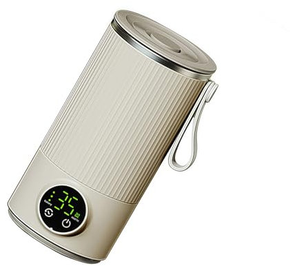 Mousseur à lait et cuiseur vapeur 4 en 1 avec contrôle automatique de la température sans fil portable en acier inoxydable