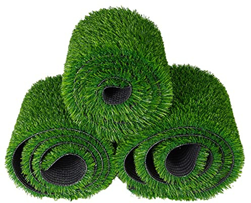 WLCNYL Césped Artificial de 3 m de Ancho para decoración paisajística (tamaño: 3 x 3 m)