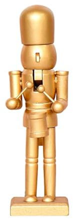 Djowyh Figurine Casse-Noisette - Statuette en Bois Casse-Noisette - Décoration de Table pour Fêtes, Idée Cadeau pour Famille et Amis