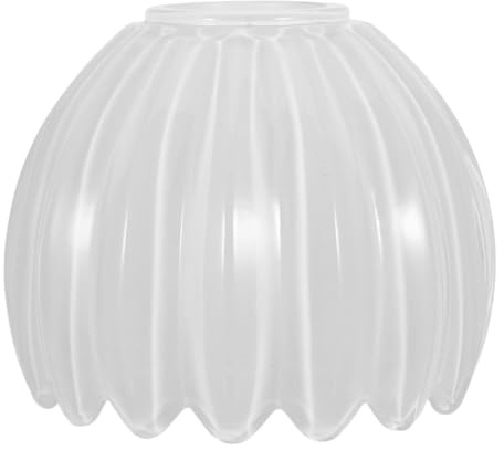 HONITANO Abat-jour tulipe : abat-jour E27 petit format en verre soufflé, motif floral, mini- de rechange pour applique murale, lustre ou ventilateur de plafond