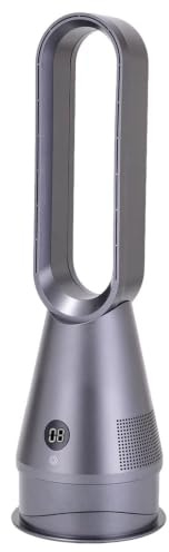 Bladeless Tower Fan for Office, Air Circulator with Remote, 8 Speeds, Ideal for Quick Cooling with Air Conditioners, Circulates Hot Air with Heaters