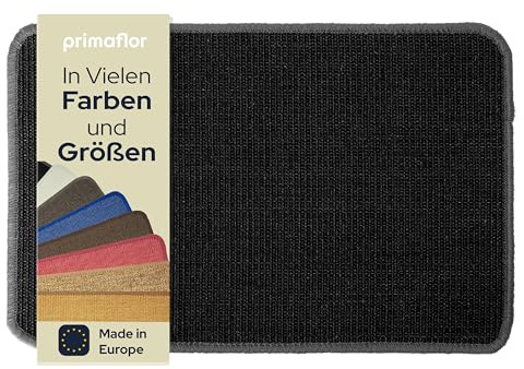 Primaflor Katzen-Kratzmatte - Schwarz, 100 x 100 cm, Rutschhemmende Sisalmatte für Krallenpflege, Robuster Kratzpad für Wand, Boden oder Kratzmöbel