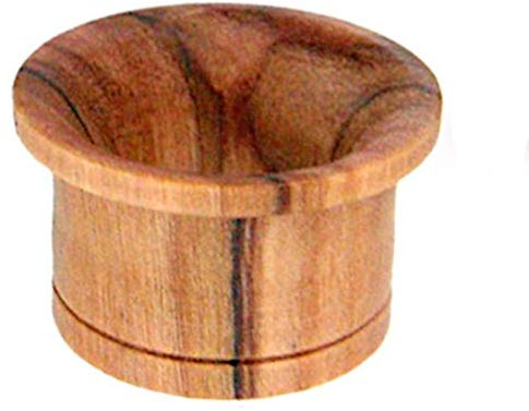 CHICNET Damen Herren Ribbed Flesh Tunnel Lobe Piercing Straight aus Olivenholz, konkav 06 mm