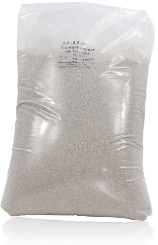 Höfer Chemie 25 kg Sable de Quartz Premium pour Filtre de Piscine 0,4-0,8 | Idéal pour Filtration d'Eau Potable, Fabriqué en Allemagne - Compatible Tous Filtres à Sable - Filtration Efficace et Durable
