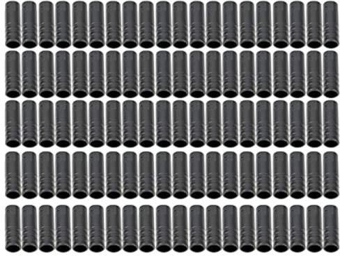 Bicycle Cable End Caps, 100 Pieces Gear Cable End Caps Wire End Ferrule Cable End Sleeves Set Bicycle Outer Cover Gear Cable End Cap for Bicycle Brake Cable Gear Cable 5 mm/4 mm