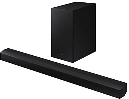 Samsung B450 Soundbar Speaker (2022) - 2.1ch Surround Sound Audio With 3 Speakers Virtual DTS:X, Wireless Subwoofer And Adaptive Sound Lite