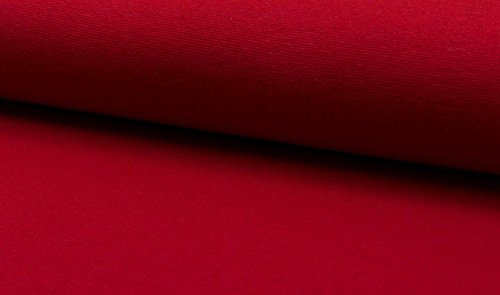 French Terry Stoff - Sommersweat, Rot als Meterware zum Nähen, 50 cm