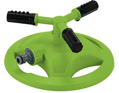 Draper 09689 Adjustable Revolving 3-Arm Sprinkler, Lawn and Garden Irrigation for Areas of 143m²