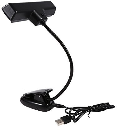 Clip-on-Lampe, tragbares Notenständer-Licht für Zuhause, Schlafzimmer, Notenständer, Klaviere (01)