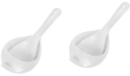2pcs Cuchara de arroz de cerámica Cuchara japonesa Soporte for palillos Resto Tenedor Resto Cuchara de pie Resto Asiático Paletas de arroz Cuchara Cuchara Cucharas chinas Soportes for palillos Soporte