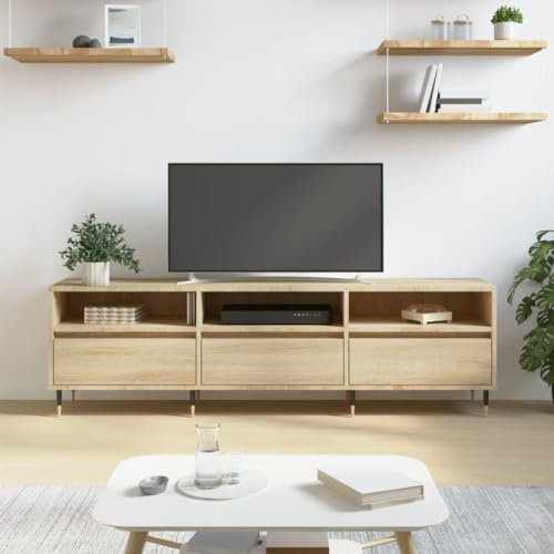 RAUGAJ Home & Garden TV-Schrank, Sonoma Eiche, 150 x 30 x 44,5 cm, Holz