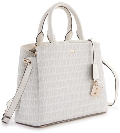 DKNY Women's Paige Medium Satchel, Hemp/Pebble, One Size