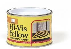 Inspired Essentials 180ml Non Drip Paint Tin Exterior Interior Hard Drying Performance Multi-Purpose Paint Tin for Metal, Wood, Plastic, Walls with Perfect Finish (1, Hi-Vis Yellow)