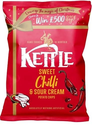 Sweet Chilli & Sour Cream Potato Chips 130G Hand Cooked Potato Chips Deliciousness that brings a smile Gift Hamper For All Occasions (Pack Of 6)