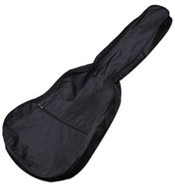 ULDIGI wasserdichte Gitarrentasche Mit Seitenreißverschluss Und Verstellbarem Schulterriemen Für Akustik Mit Großer Fronttasche Zur Aufbewahrung Von Zubehör Schwarz