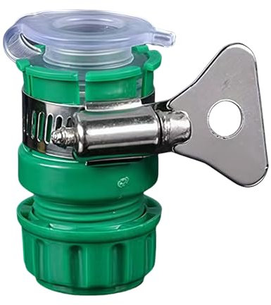 TTFORYUHOZE Universal Rubber Tap Connector 15-20mm Indoor and Outdoor - Includes Free Hozelock Compatible Female Connector for 1/2 Hose - Perfect for Kitchen, Garden, Bath.