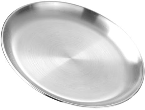 Mikinona Teglia Per Acciaio Teglia Rotonda Piatto Da Portata Per Alimenti Piatto Da Buffet Per Servire Cibo