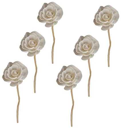 Luxshiny 6piezas Difusor Aromaterapia Varillas De Ratán Floral Varillas para Ambientador Decoración De Interiores