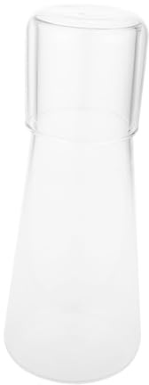 TOYANDONA Jarra de Agua Fría de Vidrio 750 Ml Transparente, Recipiente para Bebidas Refrigeradas, Hervidor para Enfriamiento Doméstico, Adecuado para Fiestas y Cenas, Set de Jarra Portátil