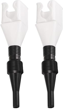 QUARKZMAN 2pcs Flexible Snap Funnel, Entonnoir Universel En Plastique Pour Vidange Outil Automobile Retractable Pour Voitures Et Motos, Blanc