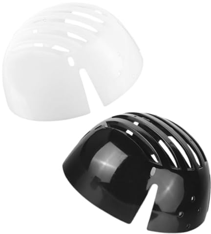 Alipis 2Pcs Safety Bump Cap Insert Universal Baseball Hat Liner Replacement Helmet Liner for Workshop Head Protection Black PE Shell Suitable for Industrial Use