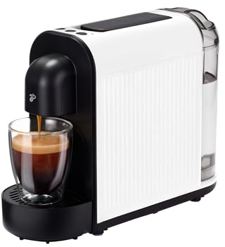 Tchibo Cafissimo NOW Kaffeemaschine Kapselmaschine für Caffè Crema, Espresso und Kaffee | 0,67 l | 1250 Watt | 11,4 x 33,7 x 23,5 cm | Weiß