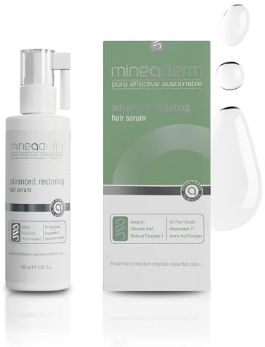 Mineaderm Advanced Restoring Hair Serum – Intensivpflege gegen Haarausfall mit Procapil, pflanzlichem Keratin & Biotin – Stärkendes Serum für kräftiges Haar – 100 ml