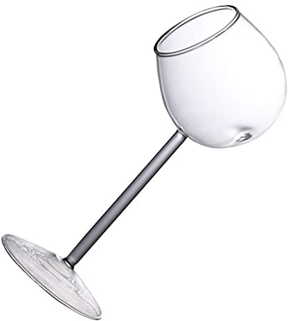 DOITOOL 1pezzi Bicchiere Da Cocktail in Vetro Calice Da Vino Creativo e Distintivo Bicchiere Da Vino Trasparente Per Feste e Banchetti