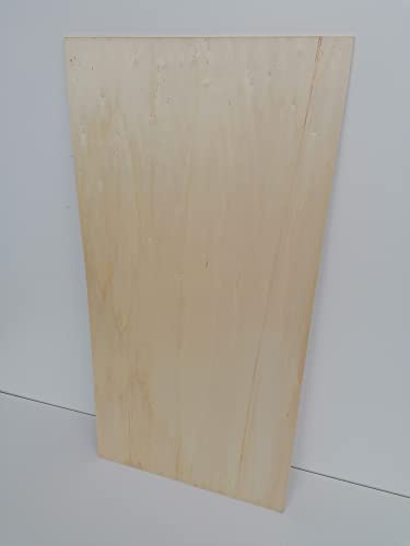 Compensato in legno di pioppo, set da 10 pezzi (10, 1000 x 500 x 3)