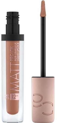 Catrice Matt Pro Ink Non-Transfer Liquid Lipstick, Nr. 160, Braun, langanhaltend, mattierend, schnelltrocknend, vegan, ohne Parabene, ohne Mikroplastikpartikel, Nanopartikel frei, 1er Pack (5ml)