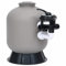 JUNZAI Filtro de Arena de Piscina válvula 6 vías Montaje Lateral, Depuradora Piscina, Depuradora Arena, Arena para Depuradora Piscina, Filtro De Arena para Piscina, Gris