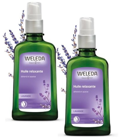 WELEDA - Duo Bain relaxant à la Lavande - Calme et sérénité - Vegan* - Certifié Natrue**- Flacon 200 ml x 2