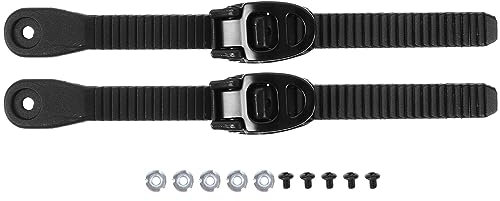 KOMBIUDA 2 Sätze Roller Skate Schnallen mit Fixierriemen Universelle Schnallen für Rollschuhe Turnschuhe mit Rollen Inklusive Schrauben Zubehör für Kinder und Erwachsene