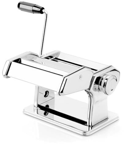 Toboli Macchina manuale per pasta fresca in acciaio inox, sfoglia 2-6mm, Nonna papera
