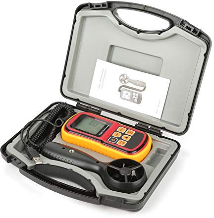 NDNCZDHC GM8901 Anemometro Portatile LCD Misuratore Digitale della Velocità del Vento Tester della Velocità Dell'aria Per Casa, Ufficio, Auto, Aria Condizionata, Ventola di Scarico, Barca a Vela, Navi