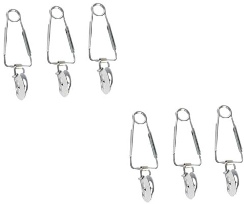 Yardenfun 6pcs Stainless Steel Snail Tongs Spring-Loaded Food Serving Clips for Escargot Salad and More High Temperature Resistant Kitchen Utensils